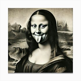 Mona Lisa in Action Canvas Print