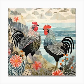 Bird In Nature Chicken 9 Canvas Print