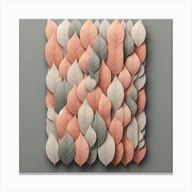 Abstract Leaves Wall Art Canvas Print