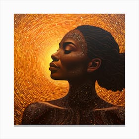 Woman In The Sun Canvas Print