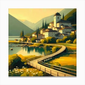 Landscape Painting 126 Canvas Print