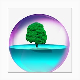 Tree In A Bubble Canvas Print
