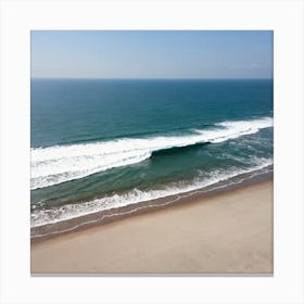 Aerial View Of The Beach 15 Canvas Print