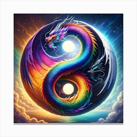 Dragon Yin Yang 1 Canvas Print