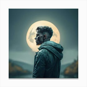 Full Moon Print Canvas Print