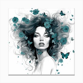 Butterfly Girl 26 Canvas Print