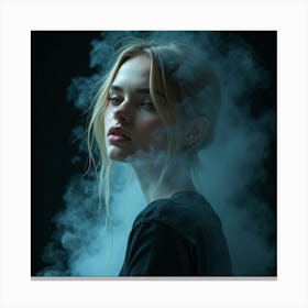 Smokey Girl Canvas Print