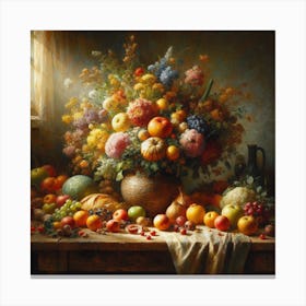 Bouquet Of Fruits Canvas Print