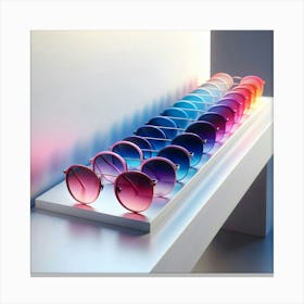 Rainbow Eyeglasses Canvas Print