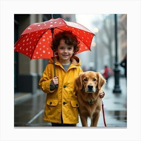 Flux Dev A Young Boy With Bright Brown Eyes Messy Curly Brown Canvas Print