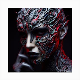 Cyborg Woman Canvas Print