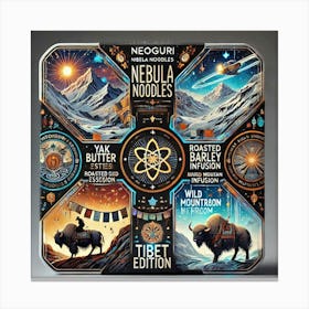 Tibet Packaging Scifi Canvas Print