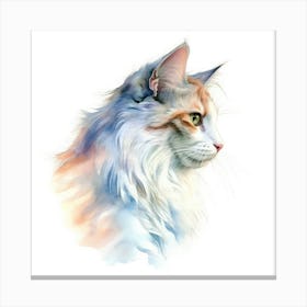 American Curl Cat Portrait 2 Canvas Print