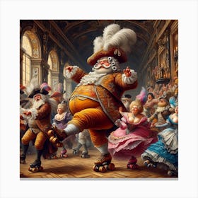 Santa'S Party Canvas Print