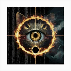 Eye Of The Cat 1 Canvas Print