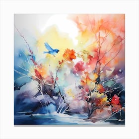 AI Serenade of Seasons  Canvas Print