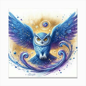 Blue Owl Canvas Print