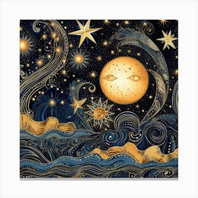 Starry Night 18 Canvas Print