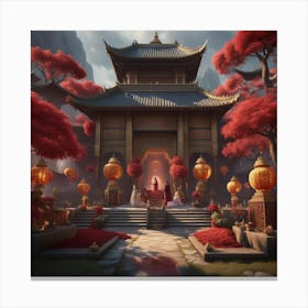 Chinese Temple 1 Canvas Print