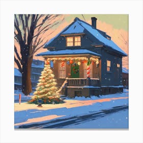 Christmas House 32 Canvas Print