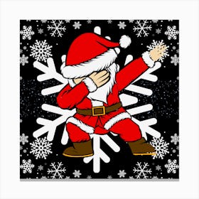 Santa Claus Dancing Canvas Print