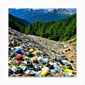 Garbage In The Mountains 12 Canvas Print