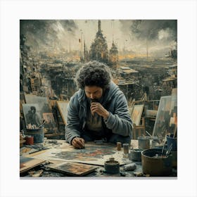 A Stunningly Detailed Cinematic Illustration Of An Pzazleasqxibhvjtm6ybrq J0xzyqjzsrkigkqxcc9pjg Canvas Print