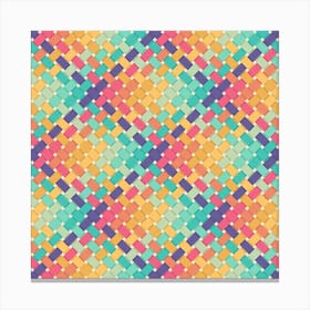 Retro Rainbow Pattern 06 Canvas Print