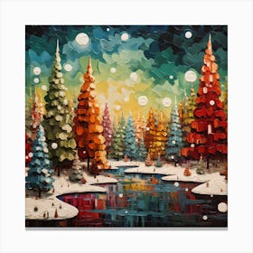 Monet's Winter Wonderland Canvas Print
