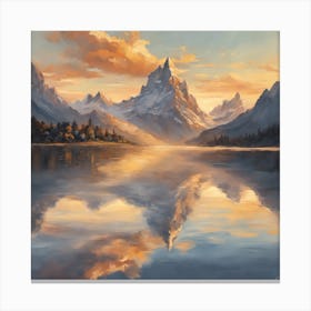 Reflections In The Lake Canvas Print