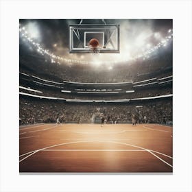 Basketball Court 11 Canvas Print