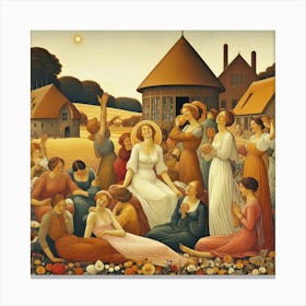 Gathering Of Women Canvas Print