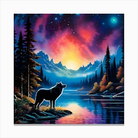 Howling Wolf Canvas Print