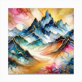 Mountain Painting Canvas Print