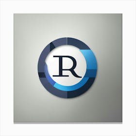 R Logo Canvas Print