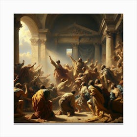 Crucifixion Of Jesus Canvas Print