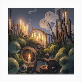 Ghosts In The Forest Canvas Print