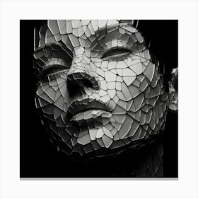 Shattered Face 3 Canvas Print