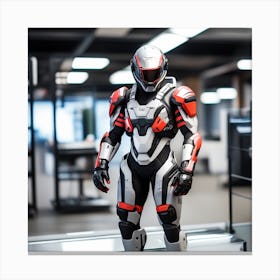 Building A Strong Futuristic Suit Like The One In The Image Requires A Significant Amount Of Expertise, Resources, And Time 20 Canvas Print