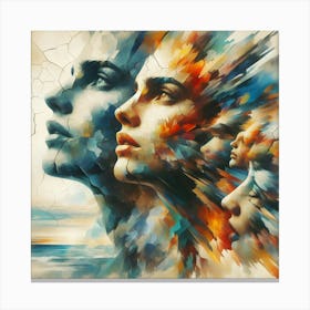 "Ethereal Faces" Canvas Print