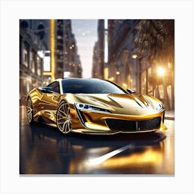 Gold Acura Nsx Canvas Print