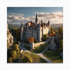 Castle Stock Videos & Royalty-Free Footage 4 Canvas Print