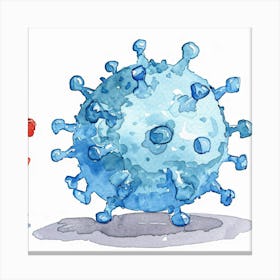 Coronavirus Illustration Canvas Print