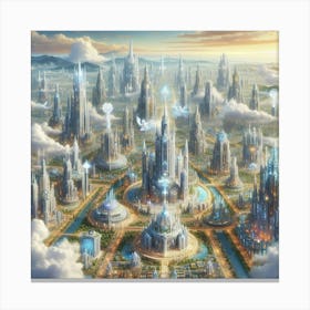City Of The Future 4 Canvas Print