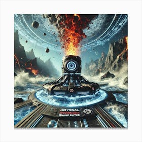 A High Tech, Sci Fi Scene Depicting A Powerful Wea 2 1 Canvas Print