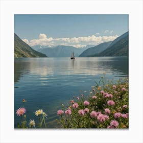 Fjord In Norway Canvas Print