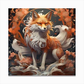Fox art 1 Canvas Print