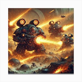 Flamecasters Weakening Asterian Tech Canvas Print