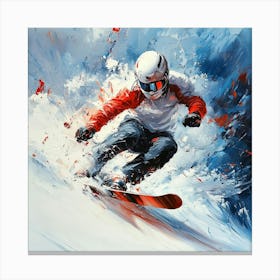 Snowboarder Art 1 Canvas Print