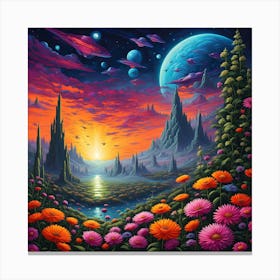 Alien Landscape Canvas Print